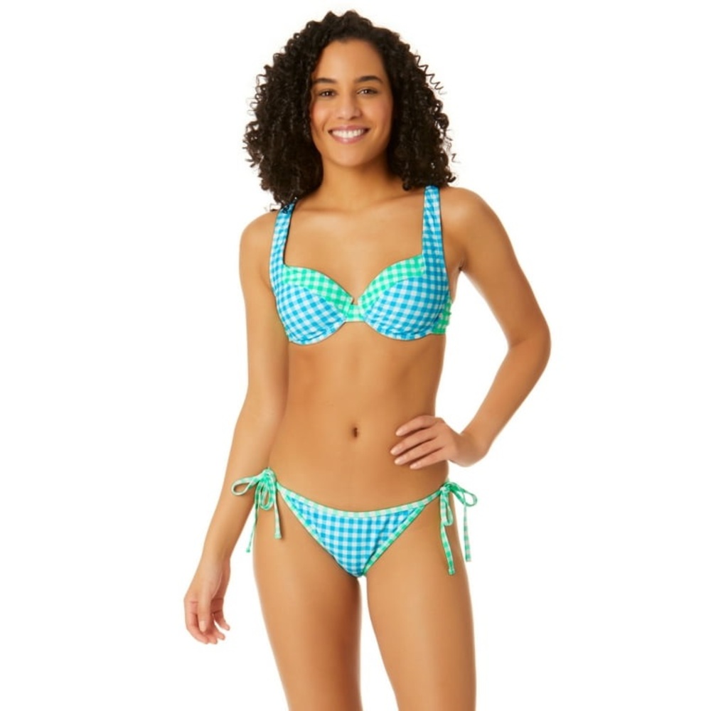 Plaid Printed Bikini Set